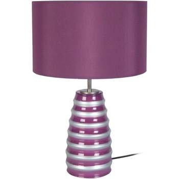 Casa Lámparas de escritorio Tosel lámpara de noche redondo vidrio Color de malva Violeta