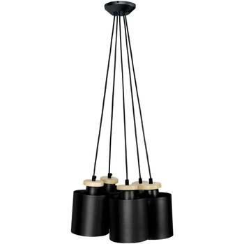 Casa Lámparas de techo Tosel Lámpara de Techo redondo metal negro Negro