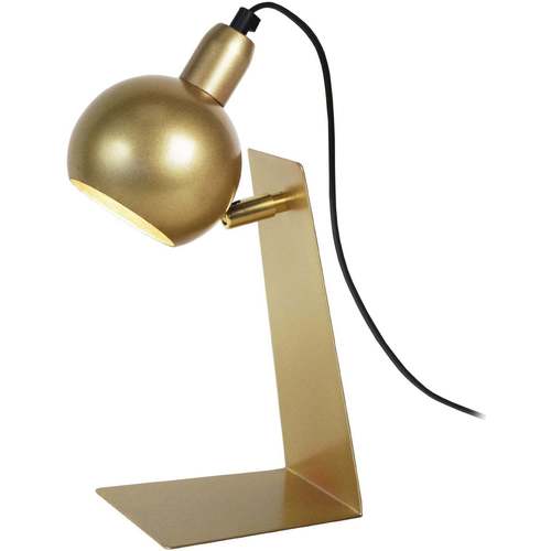 Casa Lámparas de escritorio Tosel Lámpara de escritorio redondo metal oro Oro
