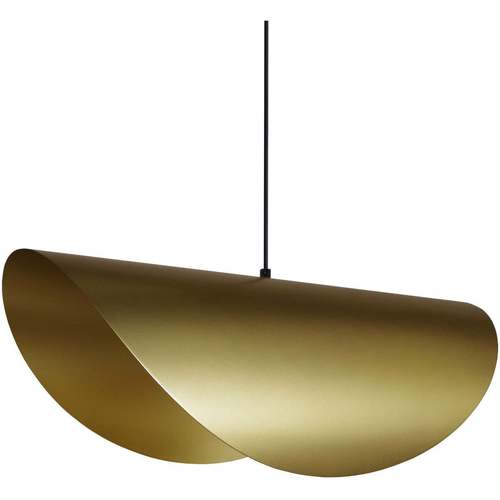 Casa Lámparas de techo Tosel Lámpara colgante oval metal oro Oro