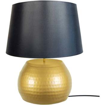 Casa Lámparas de escritorio Tosel lámpara de la sala de estar redondo metal oro y negro Oro