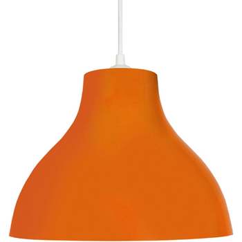 Casa Lámparas de techo Tosel Lámpara colgante redondo metal naranja Naranja