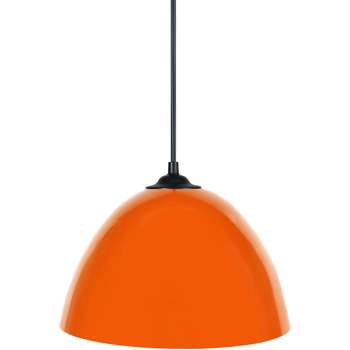 Casa Lámparas de techo Tosel Lámpara colgante redondo metal naranja Naranja