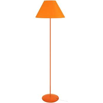 Casa Lámparas de pie Tosel Lámpara de pie redondo metal naranja Naranja