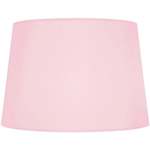 Pantalla de lámpara redondo tela rosado