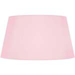 Pantalla de lámpara redondo tela rosado