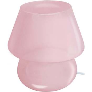Casa Lámparas de escritorio Tosel lámpara de noche redondo vidrio rosado Rosa
