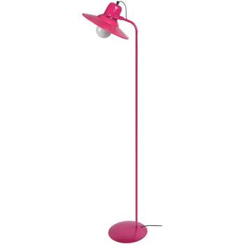 Casa Lámparas de pie Tosel Lámpara de pie de lectura rectangular metal rosado Rosa
