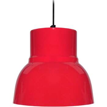 Casa Lámparas de techo Tosel Lámpara colgante redondo metal rojo Rojo