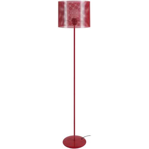 Casa Lámparas de pie Tosel Lámpara de pie redondo metal rojo Rojo