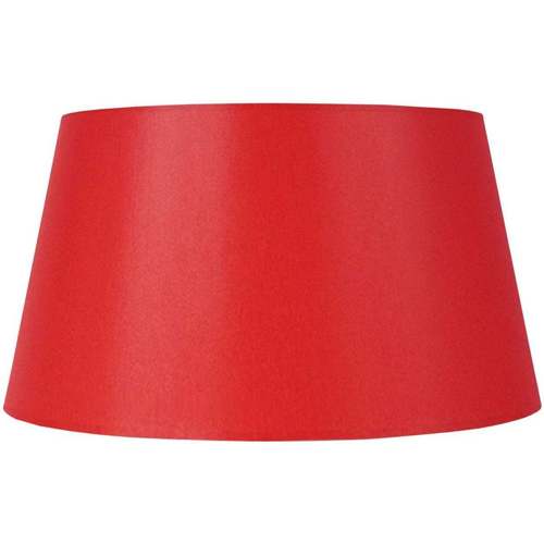 Casa Pantallas y bases de lámparas Tosel Pantalla de lámpara redondo tela rojo Rojo