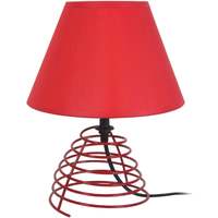 Casa Lámparas de escritorio Tosel lámpara de noche redondo metal rojo Rojo