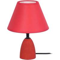 Casa Lámparas de escritorio Tosel lámpara de noche redondo madera rojo Rojo