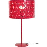 Casa Lámparas de escritorio Tosel Lámpara de Mesa redondo metal rojo Rojo