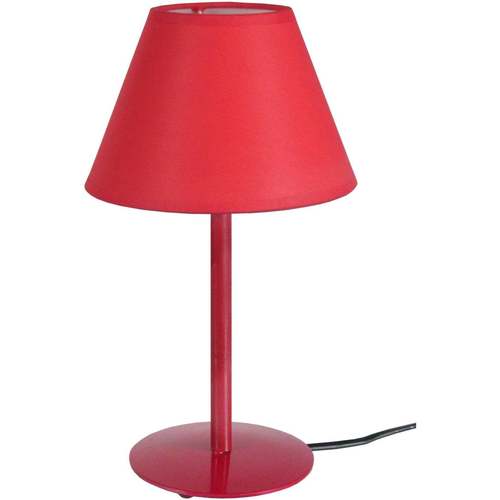 Casa Lámparas de escritorio Tosel Lámpara de Mesa redondo metal rojo Rojo