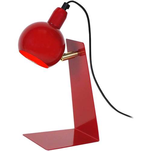 Casa Lámparas de escritorio Tosel Lámpara de escritorio redondo metal rojo Rojo