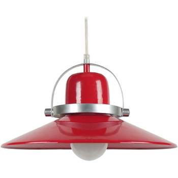 Casa Lámparas de techo Tosel Lámpara colgante redondo metal rojo Rojo