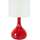Casa Lámparas de escritorio Tosel lámpara de noche redondo vidrio rojo y blanco Rojo