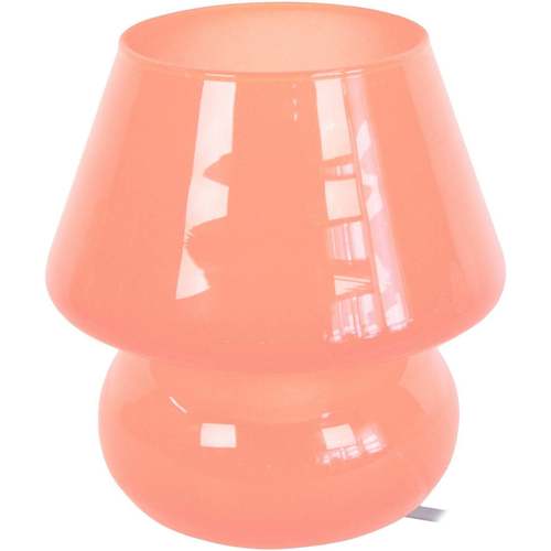 Casa Lámparas de escritorio Tosel lámpara de noche redondo vidrio Salmón Naranja