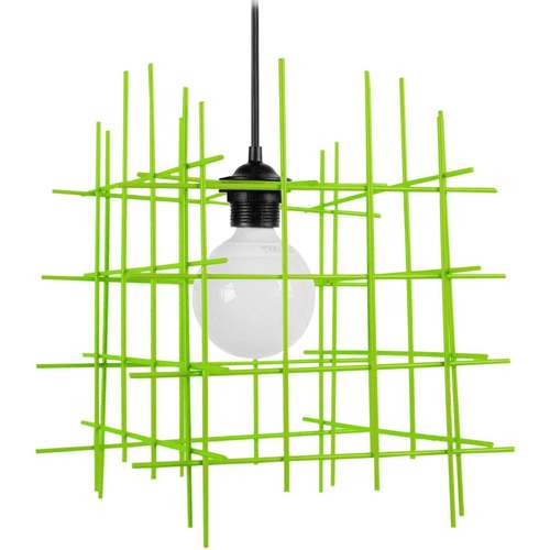 Casa Lámparas de techo Tosel Lámpara colgante cuadrado metal verde Verde