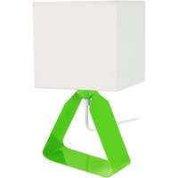 Casa Lámparas de escritorio Tosel lámpara de noche cuadrado metal verde y blanco Verde