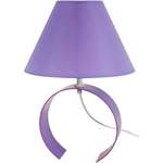lámpara de noche redondo metal púrpura