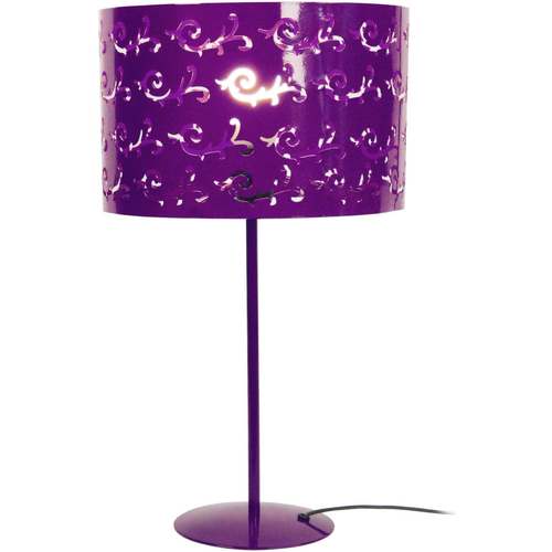 Casa Lámparas de escritorio Tosel Lámpara de Mesa redondo metal púrpura Violeta