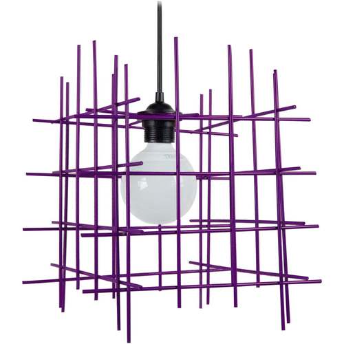 Casa Lámparas de techo Tosel Lámpara colgante cuadrado metal púrpura Violeta