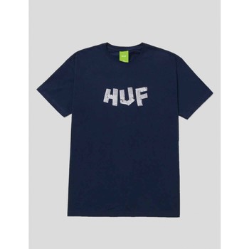 textil Hombre Camisetas manga corta Huf CAMISETA  FIXED IT TEE NAVY Azul