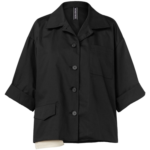 textil Mujer Abrigos Wendy Trendy Coat 221210 - Black Negro