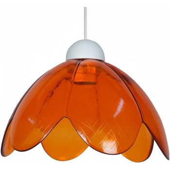 Casa Lámparas de techo Tosel Lámpara colgante redondo vidrio naranja Naranja