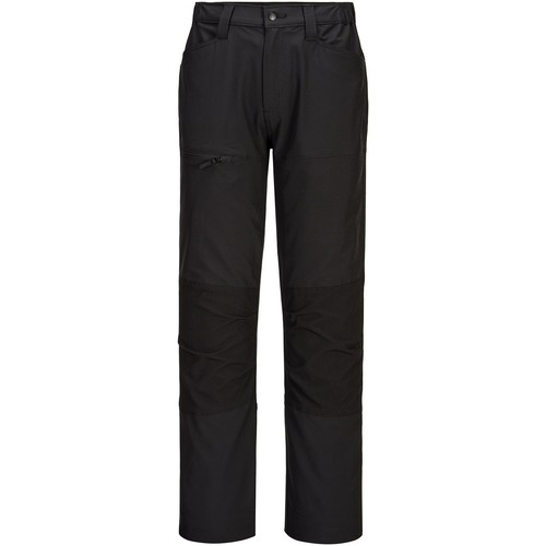 textil Hombre Pantalones Portwest WX2 Negro