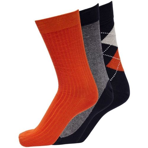 Ropa interior Hombre Calcetines Selected 16087705 3PACK SOCK-GIFT BOX multicolore