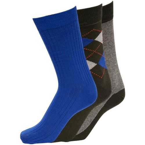 Ropa interior Hombre Calcetines Selected 16087708 3PACK SOCK-GIFT PACK multicolore