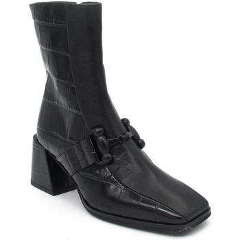 Zapatos Mujer Botines Wonders H-4340 Negro