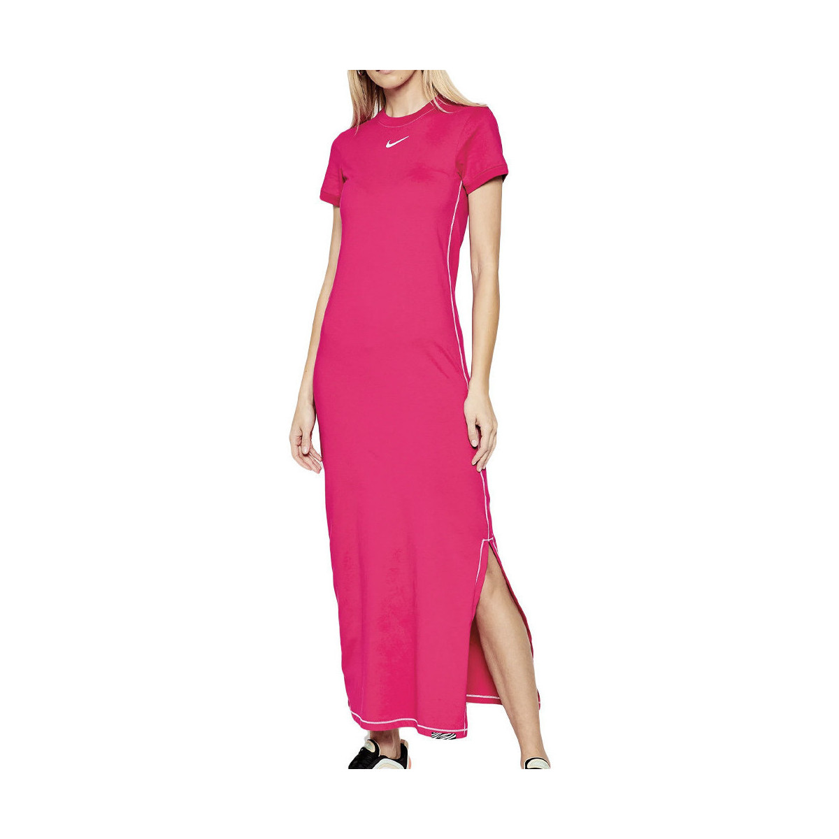 textil Mujer Vestidos largos Nike  Rosa