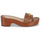 Zapatos Mujer Zuecos (Mules) Lauren Ralph Lauren ROXANNE-SANDALS-FLAT SANDAL Cognac