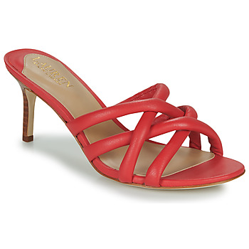 Zapatos Mujer Zuecos (Mules) Lauren Ralph Lauren LILIANA-SANDALS-HEEL SANDAL Rojo