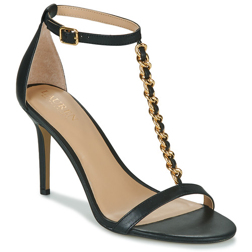 Zapatos Mujer Sandalias Lauren Ralph Lauren KATE-SANDALS-HEEL SANDAL Negro
