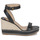 Zapatos Mujer Sandalias Lauren Ralph Lauren HILARIE-ESPADRILLES-WEDGE Negro