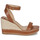Zapatos Mujer Sandalias Lauren Ralph Lauren HILARIE-ESPADRILLES-WEDGE Cognac