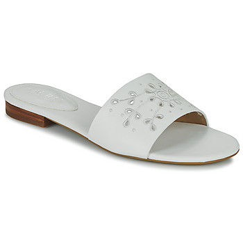 Zapatos Mujer Zuecos (Mules) Lauren Ralph Lauren ANDEE-SANDALS-FLAT SANDAL Blanco