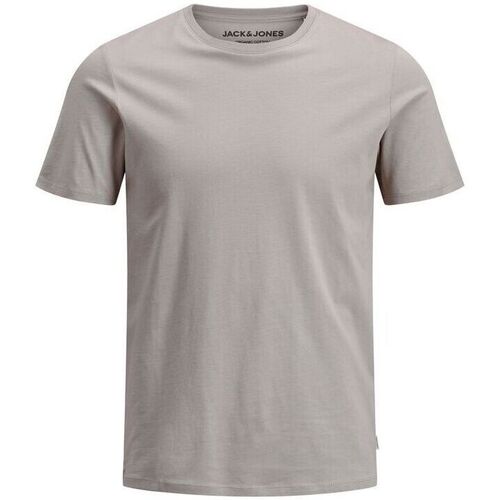 textil Hombre Tops y Camisetas Jack & Jones 12156101 BASIC TEE-CROCKERY Gris