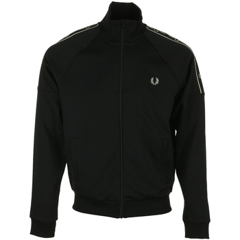 textil Hombre Chaquetas de deporte Fred Perry Taped Sleeve Track Jacket Negro