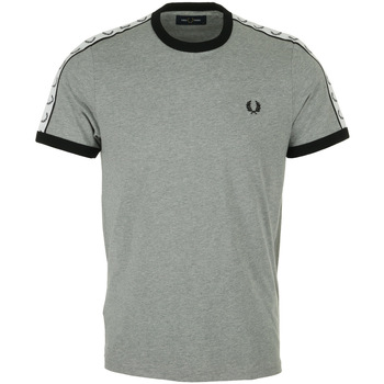 textil Hombre Camisetas manga corta Fred Perry Tapped Ringer Gris