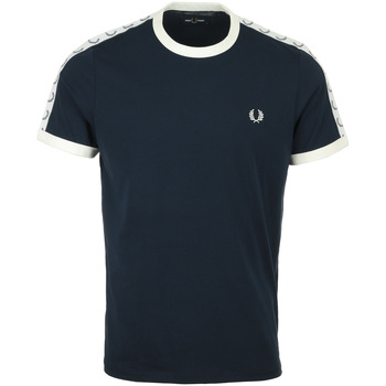 textil Hombre Camisetas manga corta Fred Perry Taped Ringer Azul