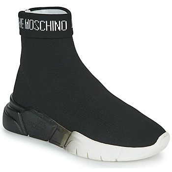 Zapatos Mujer Zapatillas altas Love Moschino LOVE MOSCHINO SOCKS Negro