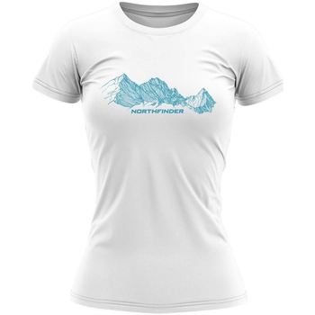textil Mujer Tops y Camisetas Northfinder Kenia TR-4819OR, Blanco Blanco