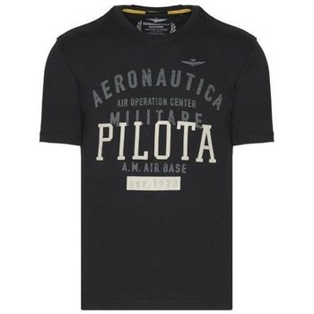 textil Hombre Camisetas manga corta Aeronautica Militare TS2045J56334300 Negro