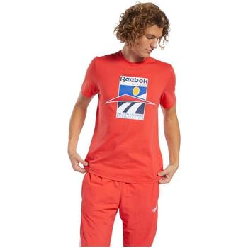 textil Hombre Camisetas manga corta Reebok Sport FK2624 Rojo